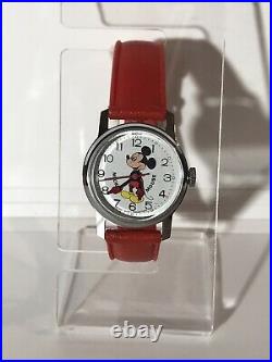 Mickey Mouse Wrist Watch Vintage Winding Bradley Swiss Walt Disney Productions