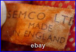 Mickey and Minnie Mouse soft plush toy 1950s Disney Semco Made in England