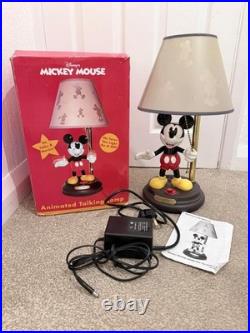 Mickey mouse Lamp With 8 Different Phrases Excellent Condition And Still Works