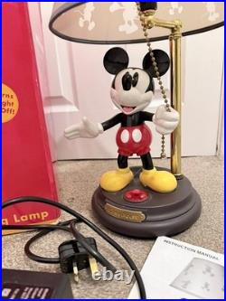 Mickey mouse Lamp With 8 Different Phrases Excellent Condition And Still Works