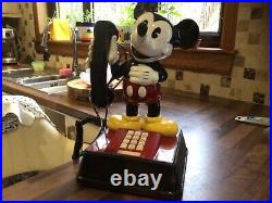 Mickey mouse push button telephone