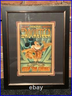 Mike Peraza Walt Disney Mickey Mouse'Rocketeer' Art Framed Print