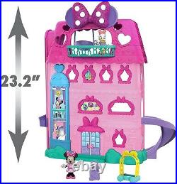 Minnie Mouse Bow-Tel Hotel Ages 3+ Toy Play Dollhouse House Doll Disney Junior
