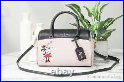 Minnie Mouse X Kate Spade Medium Pale Vellum Leather Duffle Crossbody Hand Bag