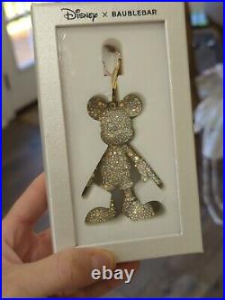 NEW Baublebar Disney Mickey Mouse Handbag Charm Crystal Iridescent Rhinestone