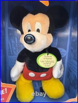 NEW DISNEY WORLD Plush PAL MICKEY MOUSE TALKING Interactive 11 DOLL