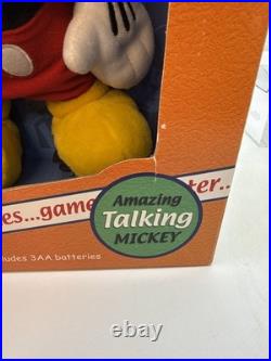 NEW DISNEY WORLD Plush PAL MICKEY MOUSE TALKING Interactive 11 DOLL