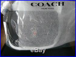 NEW Disney Coach X Mickey Mouse Patricia Saddle Crossbody Bag Black F59359
