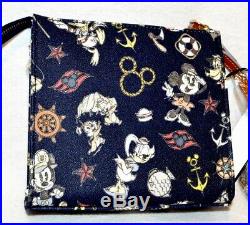 NEW Disney Cruise DCL Dooney & Bourke Navy Sketch Crossbody Mickey Mouse Purse A