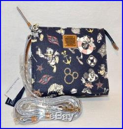 NEW Disney Cruise DCL Dooney & Bourke Navy Sketch Crossbody Mickey Mouse Purse A