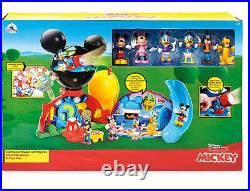 NEW Disney Junior Mickey Mouse Clubhouse Deluxe Playset Lights Sounds Figures