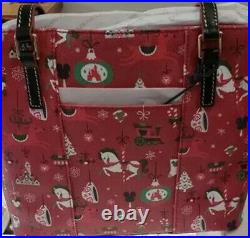 NEW Disney Parks Dooney & Bourke 2019 Christmas Holiday PASSHOLDER TOTE Bag