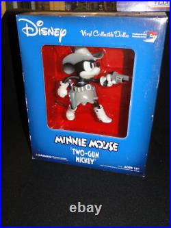 NEW Medicom Toy Vinyl Collectible Dolls Two-gun Mickey Minnie Mouse Figure