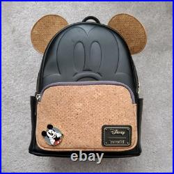 NEW WITH TAGS Loungefly Disney Mickey Mouse Cork Ears Pin Display Mini Backpack