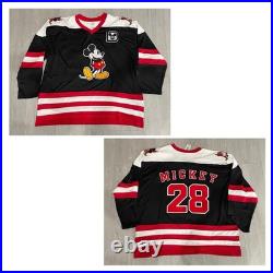 NEW Walt Disney Parks Mickey Mouse 28 Adult Hockey Jersey Size X-Large