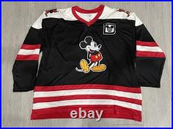 NEW Walt Disney Parks Mickey Mouse 28 Adult Hockey Jersey Size X-Large