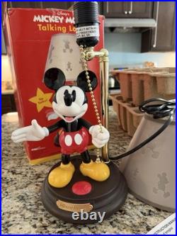 NIB Disney Mickey Mouse Animated Talking Lamp by House of Mouse