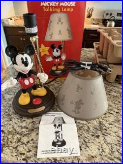 NIB Disney Mickey Mouse Animated Talking Lamp by House of Mouse