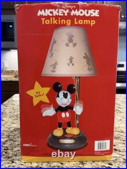 NIB Disney Mickey Mouse Animated Talking Lamp by House of Mouse