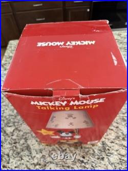 NIB Disney Mickey Mouse Animated Talking Lamp by House of Mouse