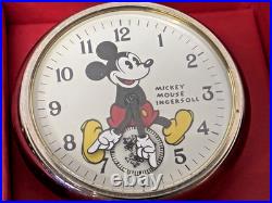 NIB Ingersoll Disney Mickey Mouse LE 1933 Reproduction Pocket Watch #0336/5000