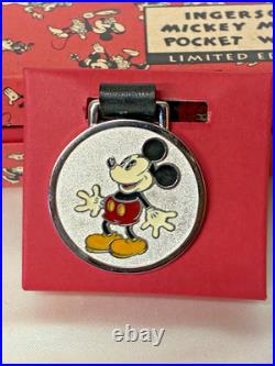 NIB Ingersoll Disney Mickey Mouse LE 1933 Reproduction Pocket Watch #0336/5000