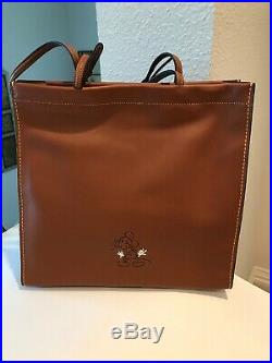 NWT Coach X Disney Mickey Skinny Tote withBox-Saddle-no price tab Org Rel-SOLD OUT