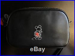 NWT Coach x Disney Ltd Edition Mickey Mouse Black Crossbody Clutch 66150