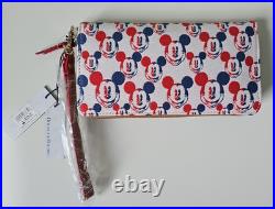 NWT DISNEY Dooney & Bourke Disney Mickey Mouse Americana Wallet Wristlet