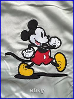 NWT DISNEY Embroidered Mickey Mouse Full Zip Fleece Jacket Sz XL