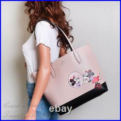 NWT Disney x Kate Spade New York Minnie Mouse Large Leather Reversible Tote