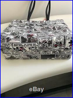 NWT Kate Spade Disney Minnie Mouse Comic Tote Purse Handbag Mickey Mouse RARE