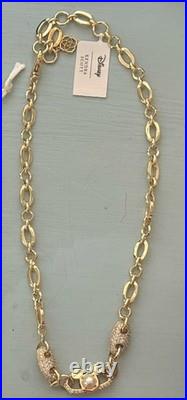 NWT Kendra Scott x Disney Mickey Mouse Pearl Icon Necklace Gold Plated w Pouch