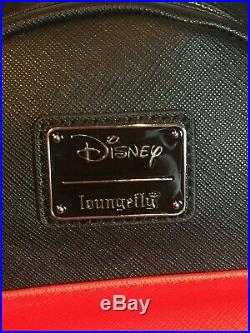 NWT Mickey Mouse Ears Mini Backpack Walt Disney Loungefly Black School Purse Bag