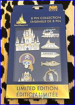 New 2021 Walt Disney World 50th Anniversary 8 Pin Collection Box Set LE 1500