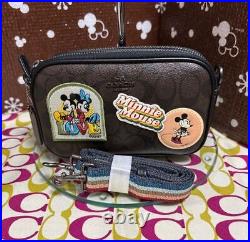New COACH Signature Disney Collaboration Mickey Mouse Shoulder Bag