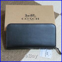 New Coach x Disney Mickey Mouse Smile Long Wallet Black OUTLET Japan withtracking