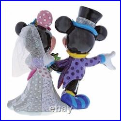 New Disney Britto Figurine Mickey and Minnie Mouse Wedding