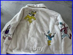 New Disney Mickey Mouse & Friends Faux White Fur Jacket Size 1X New Disney Mickey Mouse & Friends Faux White Fur Jacket Size 1X