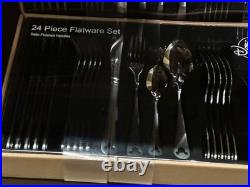 New Disney Parks 24 Piece Silverware Set Mickey Mouse