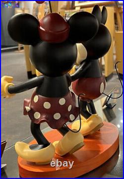 New Disney Parks Medium Big Figure Pie Eyed Eye Minnie & Mickey Mouse w Tickets