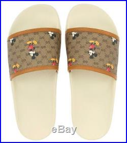 New Gucci Disney Mickey Mouse Supreme Beach Slides Sandals Shoes 38/us 8