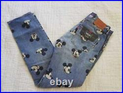 New Men's Levi's Disney Mickey Mouse 501 Original Fit Jeans