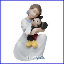 New Nao By Lladro #1641 I Love You, Mickey Brand Nib Girl Disney Cute Save$ F/sh