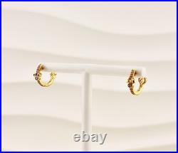 New PandoraxDisney Mickey Mouse & Minnie Mouse Sparkling Hoop Earrings 262959C01