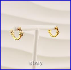 New PandoraxDisney Mickey Mouse & Minnie Mouse Sparkling Hoop Earrings 262959C01