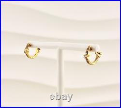 New PandoraxDisney Mickey Mouse & Minnie Mouse Sparkling Hoop Earrings 262959C01