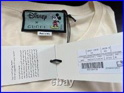 New with Tags GUCCI × DISNEY collaboration Mickey Mouse T -shirt White Sold out