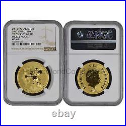 Niue 2017 Disney Characters Steamboat Willie Mickey Mouse $250 1oz Gold NGC MS69