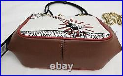 Nwot Coach Disney Mickey Mouse X Keith Haring Kisslock Leather Bag Rrp$595.00